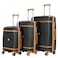 مجموعة حقائب سفر VIPTOUR مكونة من 3 قطع، مصنوعة من مادة البولي بروبيلين الناعمة، مزودة بثماني عجلات وسحاب متين، متوفرة بأحجام 20/24/28 بوصة.