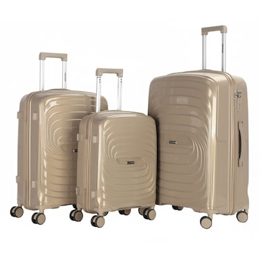 VIPTOUR Luggage Set of 3 PCS PP Softside Travel Luggage Bag With Strong Zipper 20/24/28 Inches