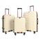 STARGOLD  3PCS TPC Hard Side Trolley Luggage Spinner Wheels TSA Lock With Expendable Zipper