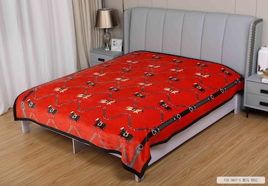 STARGOLD Cloudy 1 Ply Polyester Blanket 160x220cm, Luxuriously Soft &amp; Stylish, SG-BL2011