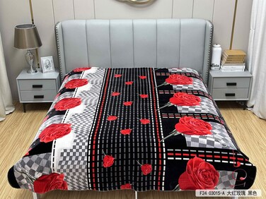 STARGOLD Cloudy 1 Ply Polyester Blanket 160x220cm, Luxuriously Soft &amp; Stylish, SG-BL2011