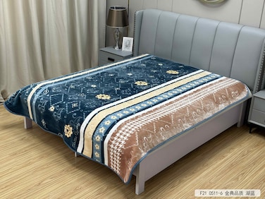 STARGOLD Cloudy 1 Ply Polyester Blanket 160x220cm, Luxuriously Soft &amp; Stylish, SG-BL2011