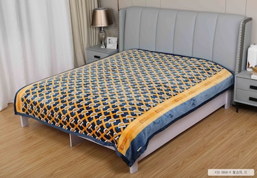 STARGOLD Cloudy 1 Ply Polyester Blanket 160x220cm, Luxuriously Soft &amp; Stylish, SG-BL2011