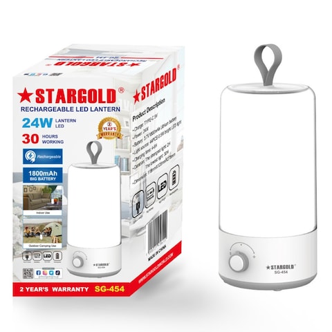 STARGOLD LED Emergency LED Lantern 24W Battery 1800mAh 30 Hours Working