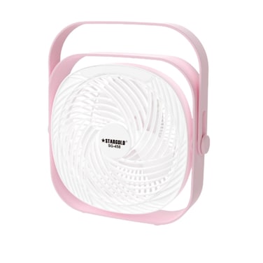 STARGOLD Rechargeable Mini Fan 6 Inch Blade With LED Light 1800mAh Lithium Battery AC/DC