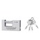 STARGOLD 100MM Heavy Duty Top Security Padlock, Anti-Cut Hardened Steel Lock With 4 Keys, SG-LS100