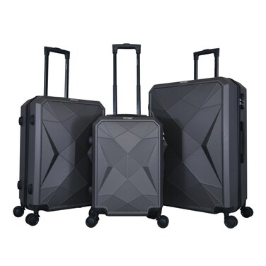 VIPTOUR Luggage Set 3Pcs ABS Trolley Bag Set With Number Lock 20/24/28 Inches