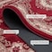 STARGOLD Luxurious Embossed Indoor Floor Carpet Bedroom and Living Room Rug Anti Slip Floor Carpets 200x300 cm SG-P017