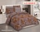 STARGOLD Microfiber Solid 6 Pieces Comforter Set Fitted Sheet, Pillow Sham, Pillow Case Comforter 240X220 CM King Size Mattress SG-CP2014 Print6-62