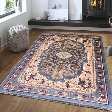 STARGOLD Luxurious Embossed Indoor Floor Carpet Bedroom and Living Room Rug Anti Slip Floor Carpets 200x300 cm SG-P015-A