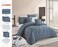 STARGOLD Microfiber Solid Comforter 8 Pieces Set Fitted Sheet, Pillow Sham, Pillow Case, Cushion Comforter 260X240 CM King Size Mattress, SG-CS2004-SOLID80 NAVY BLUE