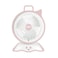 STARGOLD 8 Inch Mini Rechargeable Fan With LED Light White AC/DC