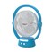 STARGOLD 8 Inch Rechargeable Fan With LED Light White AC/DC