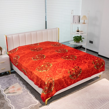 STARGOLD Single Ply Premium Cloudy Blanket 100% Polyester SPUN YARN Polyester, Suitable Winter And Rainy Season 155X210CM 5.5LB