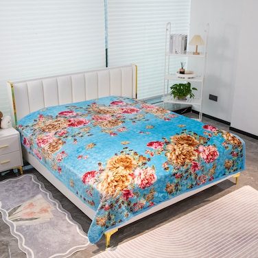 STARGOLD Single Ply Premium Cloudy Blanket 100% Polyester SPUN YARN Polyester, Suitable Winter And Rainy Season 155X210CM 5.5LB