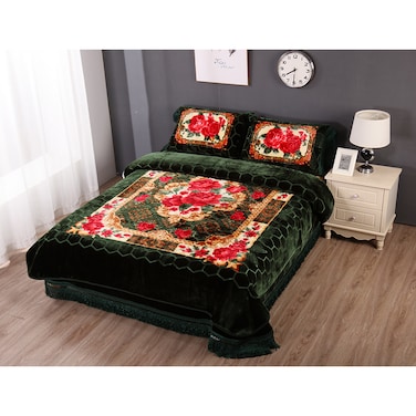 STARGOLD Blanket Set of 4 Pieces 220 x 240CM 1 Ply Premium Blanket With Bedcover Pillowcase