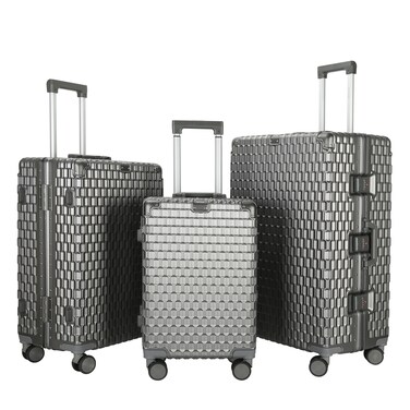 VIPTOUR PC Hard Side Zipperless Luggage Set of 3 PCS TSA Lockable Travel Suitcases 20/25/29