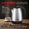 STARGOLD Electric Kettle, 1.8L Capacity, 1500W, Stainless Steel, Quick Boil, Auto Shut-Off, Cordless Design - Perfect for Home and Office