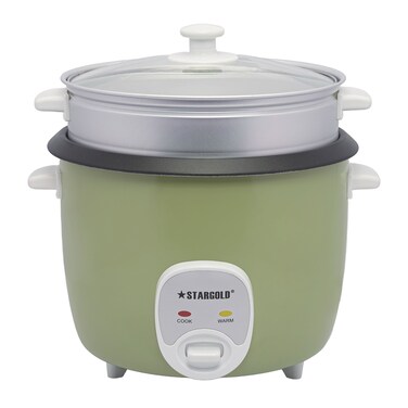 STARGOLD 2.5L Rice Cooker 900W Non-Stick Electric Cooker with Steamer, 15-Cup Capacity,One Touch Operation, SG-316