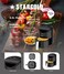 STARGOLD Air Fryer 3.5 Liter Oil Free 1200W Rapid Air Technology Hot Air Circulation Temperature Control Timer Function Air Fryer