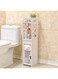 Plastic Corner Storage Cabinet for Bathroom And Toilet With Multi Shelf Layer/خزانة بلاستيكية زاوية للحمام والمرحاض مع طبقة متعددة الأرفف