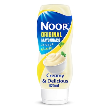 Noor Original Thick &amp; Creamy Mayonnaise, Squeezy Bottle, 425ml