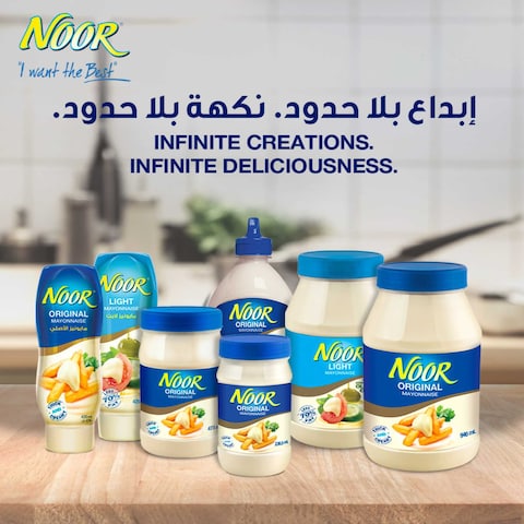 Noor Lite Mayonnaise with Olive Oil, 295ml