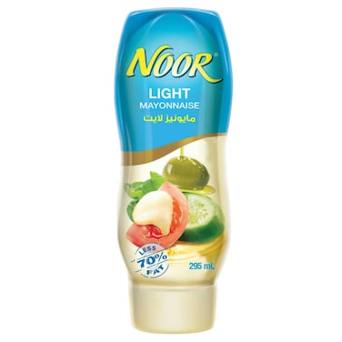 Noor Lite Mayonnaise with Olive Oil, 295ml