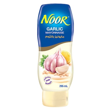 Noor Garlic Mayonnaise Squeezy Bottle, 295ml