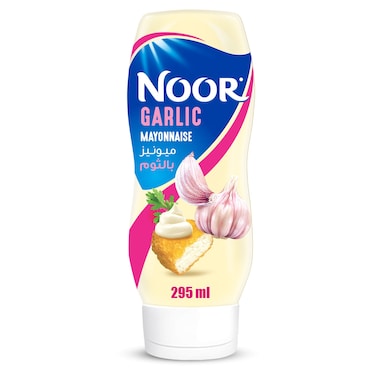 Noor Garlic Mayonnaise, Squeezy Bottle, 295ml