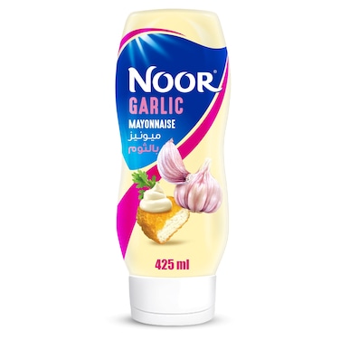 Noor Garlic Mayonnaise, Squeezy Bottle, 425ml