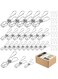 Mardatt 145 Pcs Multi-Purpose Stainless Steel Clothes Pins with Spring Lanyard Hook, 4/6/8 CM Windproof Metal Wire Utility Clips Clothespin, Bag Clips, Heavy Duty Tightly Seals Chip for Home Office