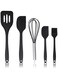 Wolii Silicone Utensil set-5 Piece Silicone Cooking Utensils-Nonstick Kitchen Utensils with Spatula,Kitchen Gadgets Cookware Sets-Great Kitchen Tool Sets