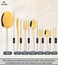 LIFE SMILE Cutlery Set, 18/10 Pure Stainless Steel Flatware Set with Stand, Rust Proof &amp; Fade Proof Dinnerware Set (GOLD GRADIENT, 50 Pieces)