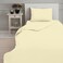 BYFT Orchard Exclusive (Cream) Single Size Flat Sheet,Duvet cover and Pillow covers (Set of 4 Pcs) Cotton percale Weave, Soft and Luxurious, High Quality Bed linen -180 TC