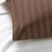 BYFT Tulip (Dark Brown) King Size Flat Sheet and Pillow Covers with 1 cm Satin Stripe (Set of 3 Pcs) 100% Cotton, Soft and Luxurious Hotel Quality Bed linen-300 TC