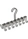 INTERDESIGN iDesign Classico Tie And Belt Hanger, Tie Rack For Wardrobe, Made Of Metal, Belt Holder Matte Black