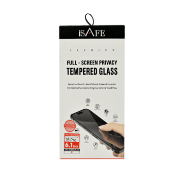 ISAFE HD GLASS SCREEN GUARD IPHONE 15 PRO MATTE PRIVACY