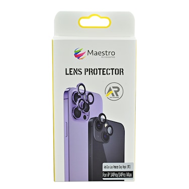 MAESTRO ANTI GLARE LENS PROTECTOR IPHONE 14 PRO/14 PRO MAX DEEP PURPLE