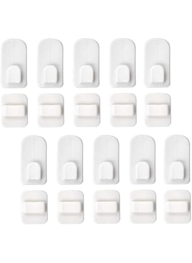 PHITUODA 10 Set Remote Control Holder Hook Wall Mount Self Adhesive TV Air Conditioner Remote Control Hook
