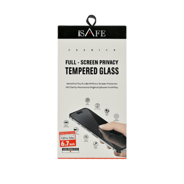 ISAFE HD GLASS SCREEN GUARD IPHONE 15 PRO MAX PRIVACY