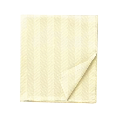 BYFT Tulip (Cream) Queen Size Flat Sheet with 1 cm Satin Stripe (220 x 280 Cm-Set of 1 Pc) 100% Cotton, Soft and Luxurious Hotel Quality Bed linen-300 TC