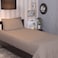 BYFT Orchard Exclusive (Beige) Single Size Fitted Sheet and Pillow covers (Set of 2 Pcs) Cotton percale Weave, Soft and Luxurious, High Quality Bed linen -180 TC