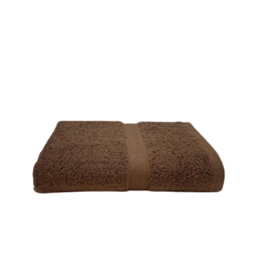 BYFT Camellia Hand Towel 50 x 100 Cm 550 Gsm Dark Brown Diagonal Dobby 100% Cotton Set of 01