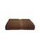 BYFT Camellia Hand Towel 50 x 100 Cm 550 Gsm Dark Brown Diagonal Dobby 100% Cotton Set of 01