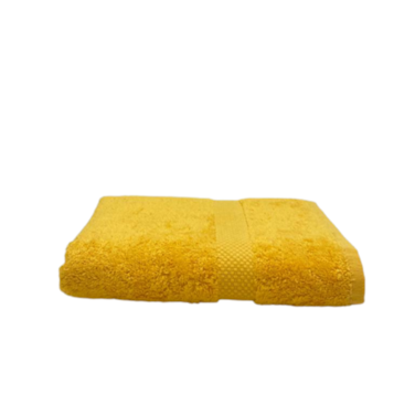 BYFT Gardenia Hand Towel 50 x 100 Cm 550 Gsm Yellow Diamond Dobby 100% Cotton Set of 01