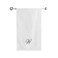 BYFT Iris Embroidered For You Bath Towel 70 x 140 Cm 600 Gsm White 100% Cotton Letter "W" Silver Thread Set of 01