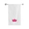BYFT Iris Embroidered For You Bath Towel 70 x 140 Cm 600 Gsm White 100% Cotton Princess Pink Thread Set of 01