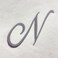 BYFT Iris Embroidered For You Bath Towel 70 x 140 Cm 600 Gsm White 100% Cotton Letter "N" Silver Thread Set of 01