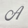 BYFT Iris Embroidered For You Bath Towel 70 x 140 Cm 600 Gsm White 100% Cotton Letter "A" Silver Thread Set of 01